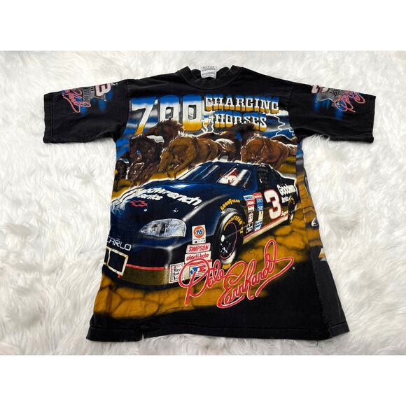 Vintage Dale Earnhardt 1997 T Shirt AOP 700 horses Sunday Showdown Sz M